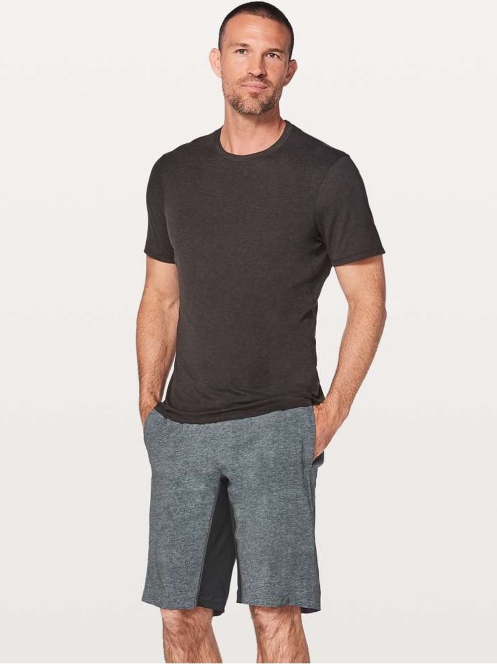 Lululemon Grey Deep Coal T.H.E. Short Linerless Medium